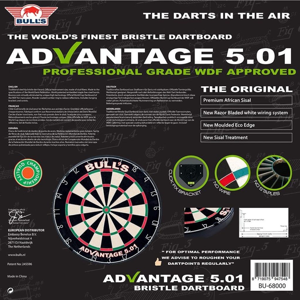 Dartbord Bull's Advantage 501
