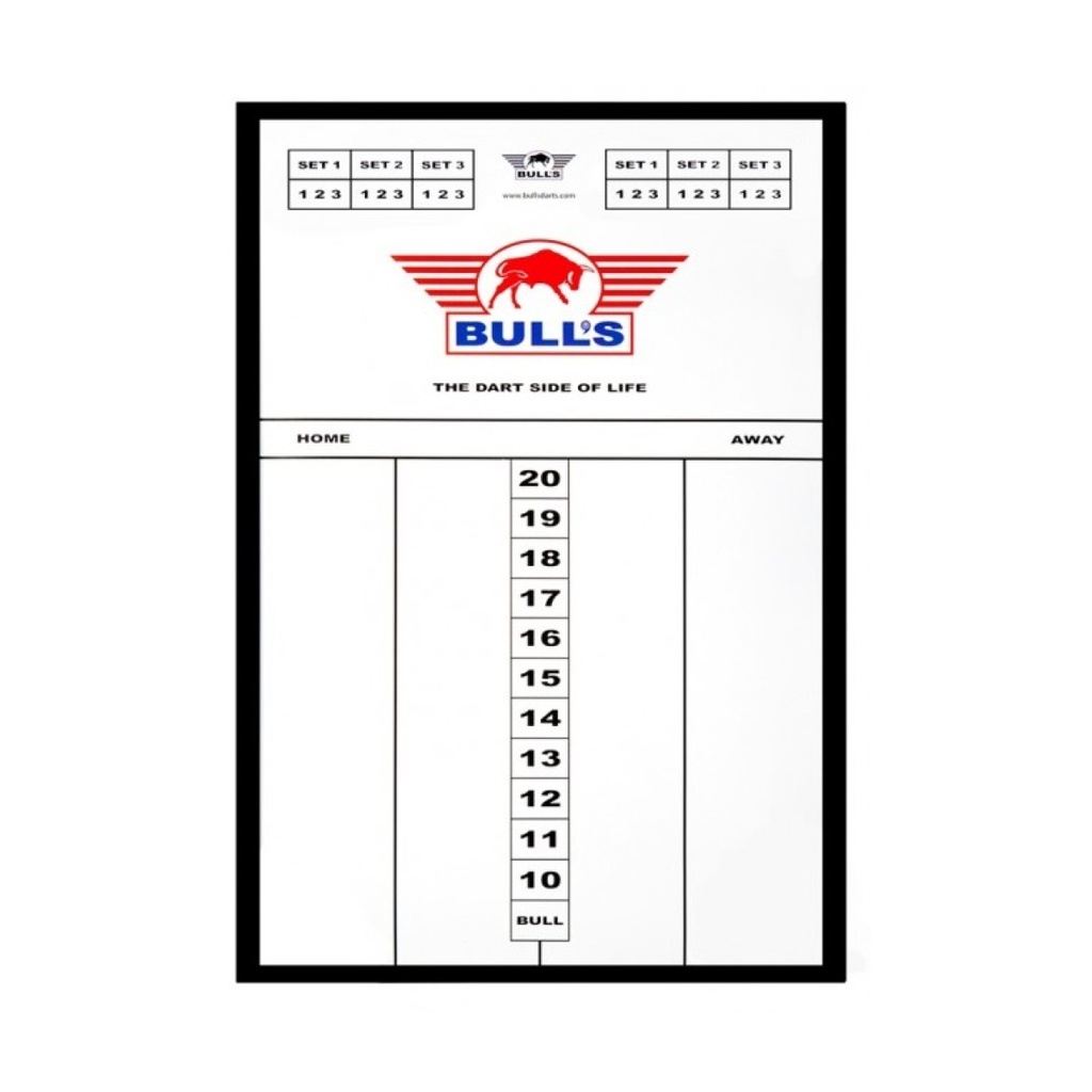 Dart Scorebord Bull's Plexi 60x30cm