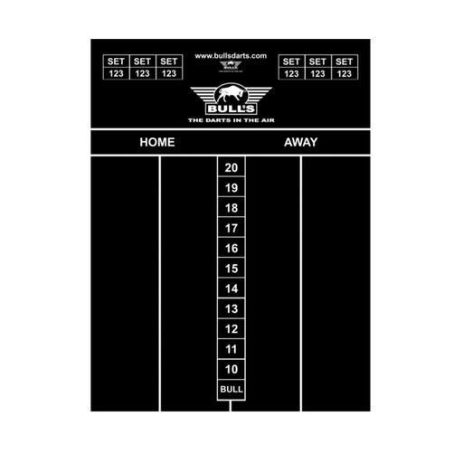 [751] Dart Scorebord voor Krijt 60x44cm