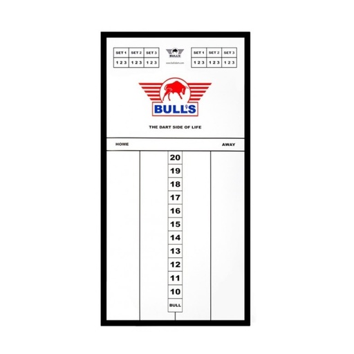 [834] Dart Scorebord Bull's Plexi 45x30cm
