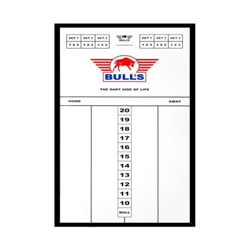 [839] Dart Scorebord Bull's Plexi 60x30cm