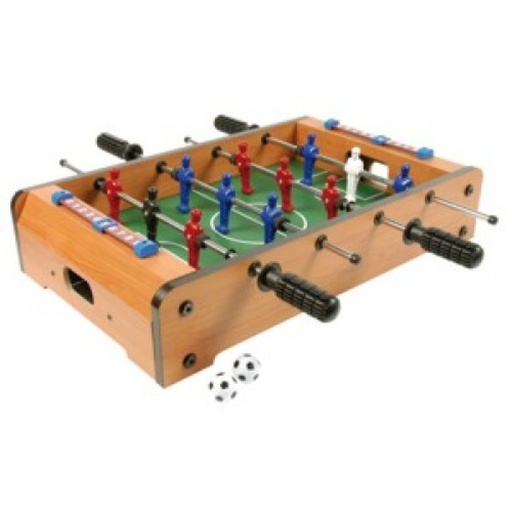 [3652] Tafelvoetbalspel Mini hout 50 cm